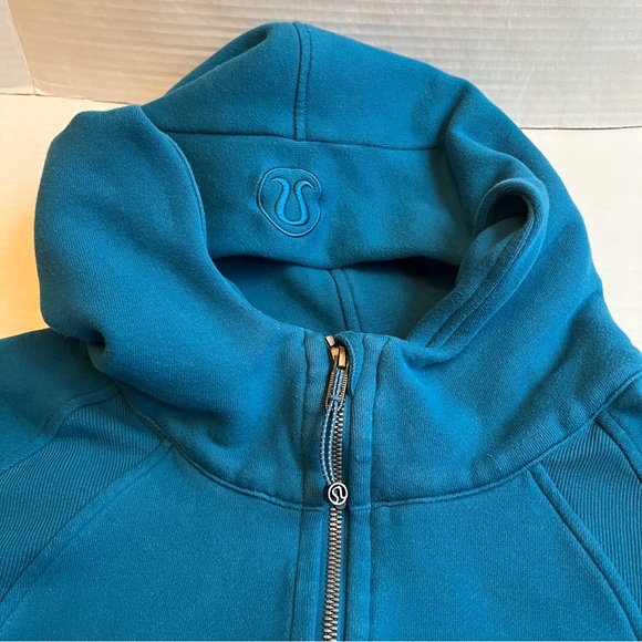 Lululemon  2021 cuba Oversized 1/2 Zip Hoodie Blue Borealis EUC XL/XXL - Picture 9 of 16